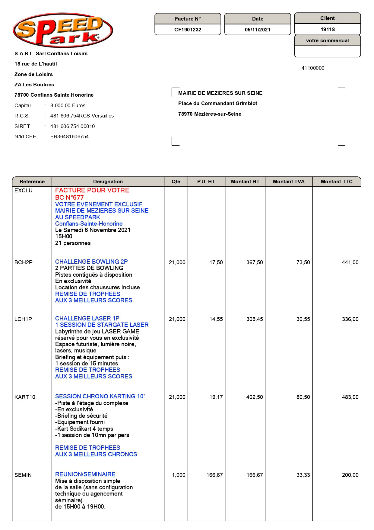 Facture Infolettre n°2